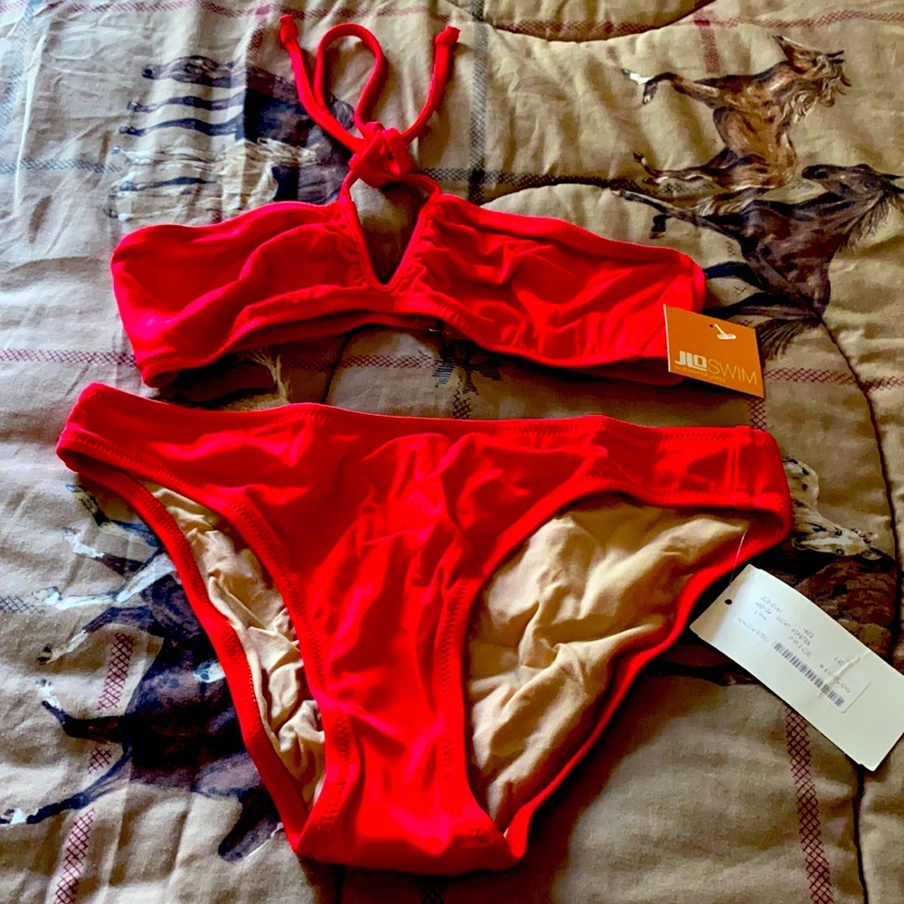 A bathing suit in size 12.